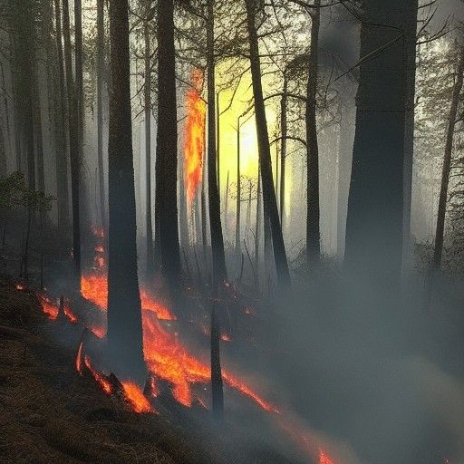 Raging Forest Fire Threatens Escape