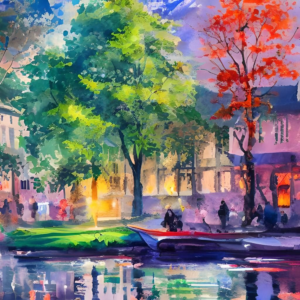 A city and its boats