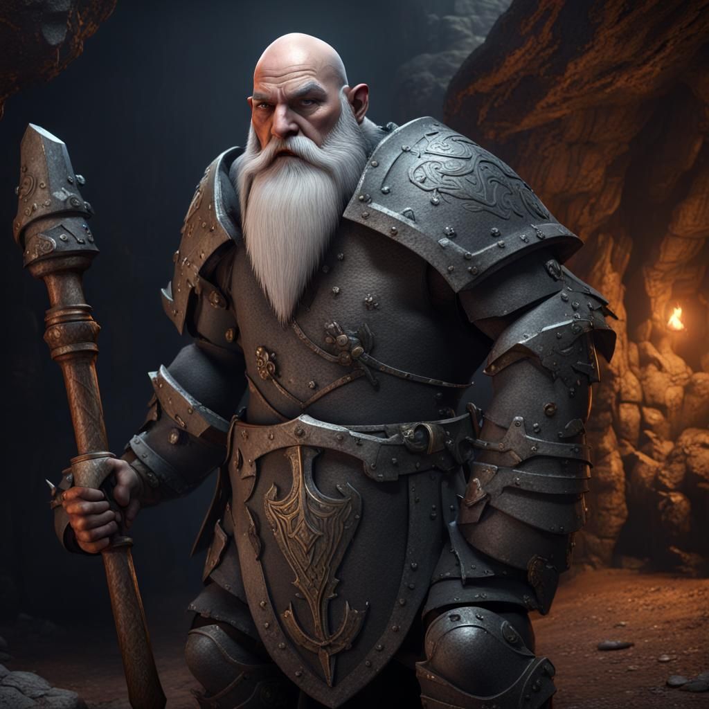 Duergar Dwarf Warrior in Deep Mine, Unreal Engine 5