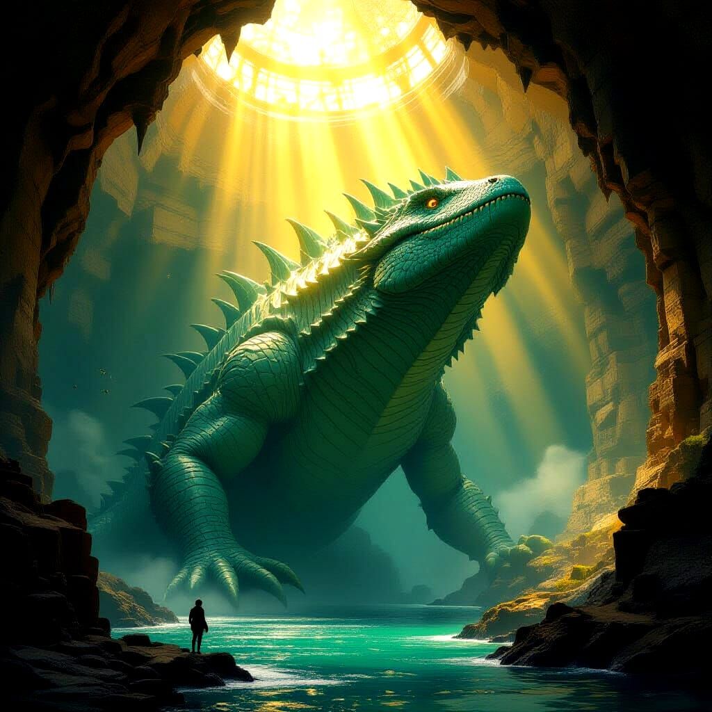 Sea Monster Emerges from Karadag Grotto