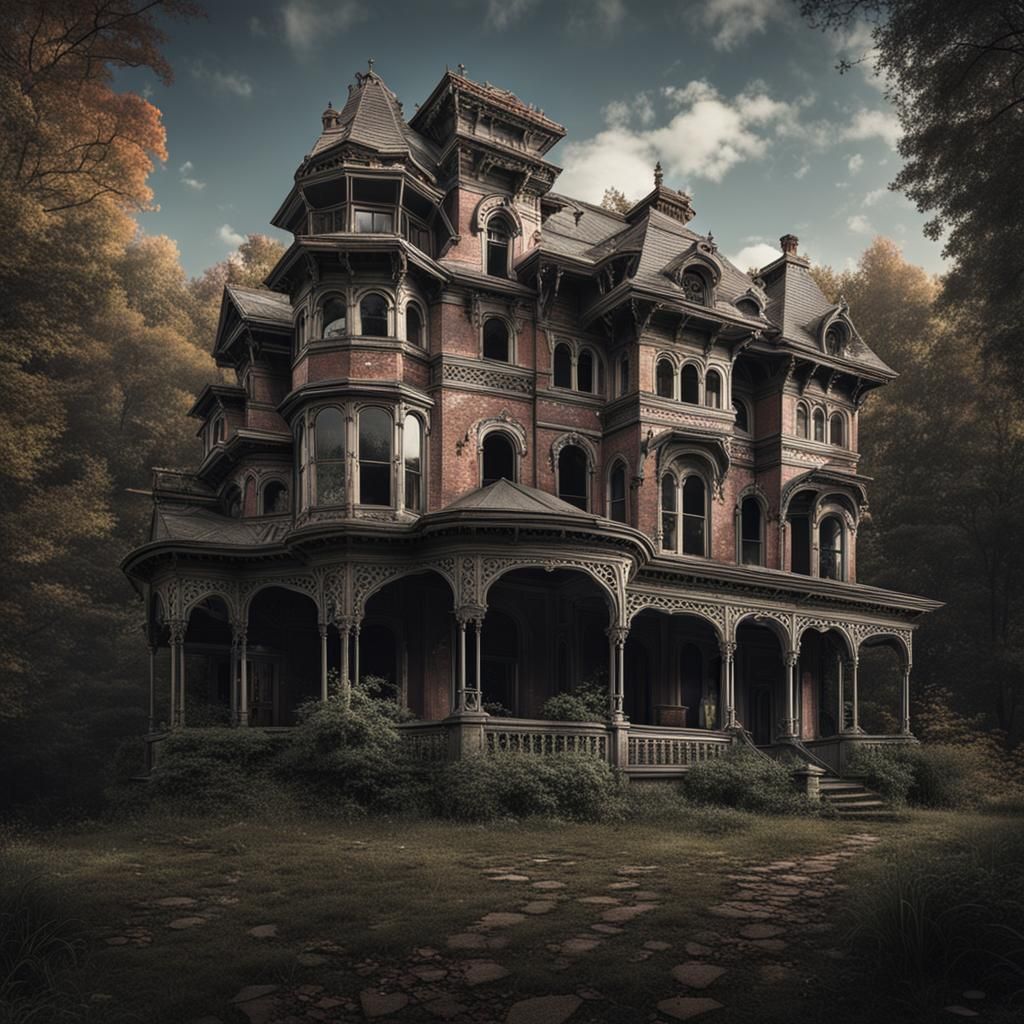 Abandoned Victorian Mansion with Moorish Influences