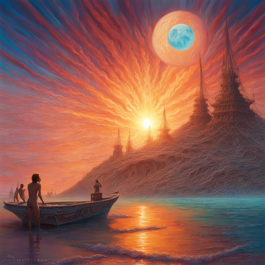 Alien Festival on Burning Man Beach in Splash Art