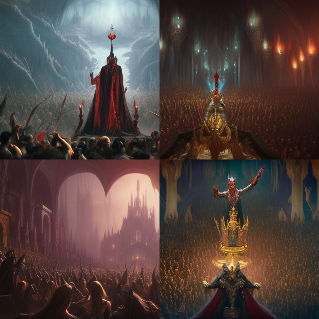 Vampire King Coronation: Fantasy Concept Art