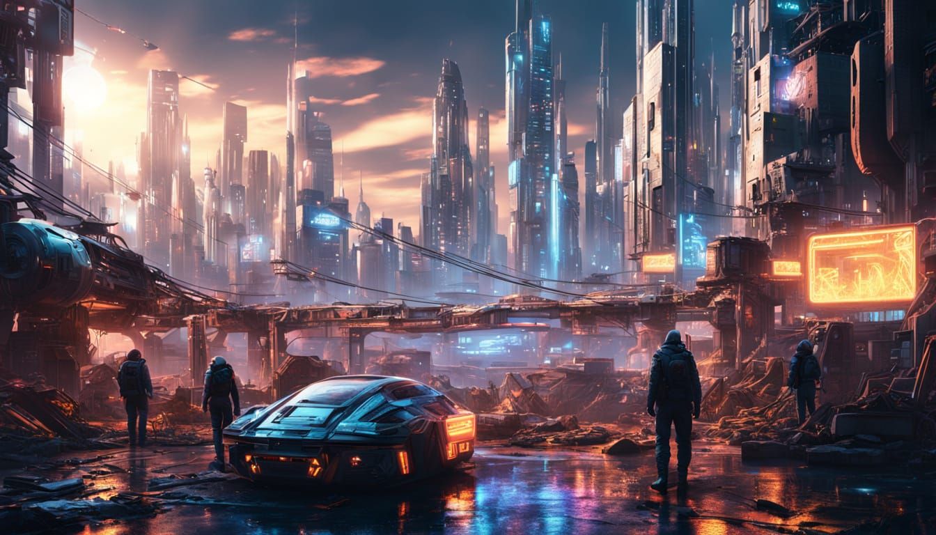 Electronic Planets in Neon Haze