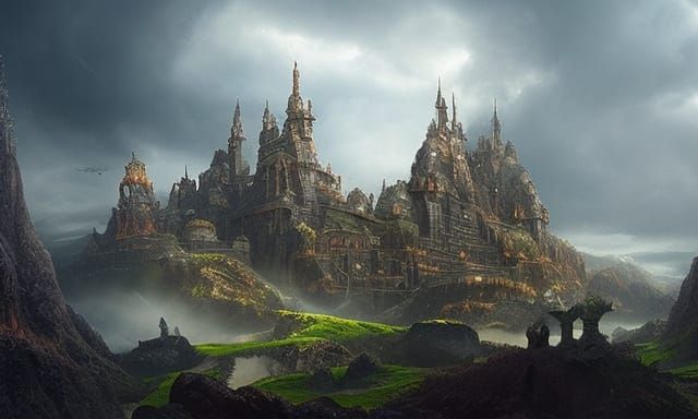 Epic Fantasy Kingdom: Cinematic Digital Matte Painting