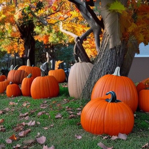 Festive AI Rendering of Hawaween