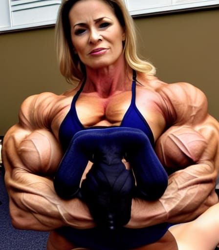Extremely Muscular Mother: A Powerful Depiction