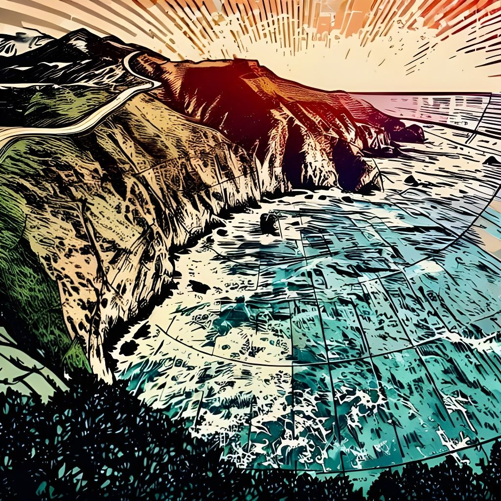 Surreal Landscape Created by Image Blend