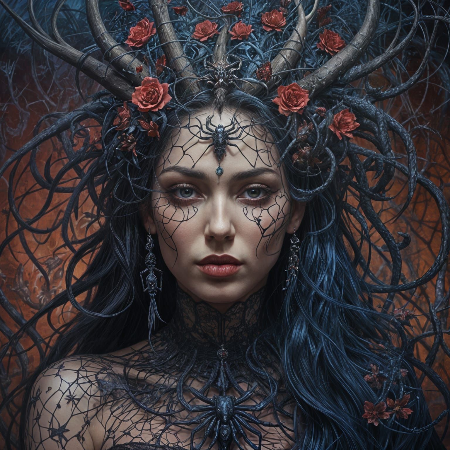 Queen Lilith in a Surreal Dreamscape