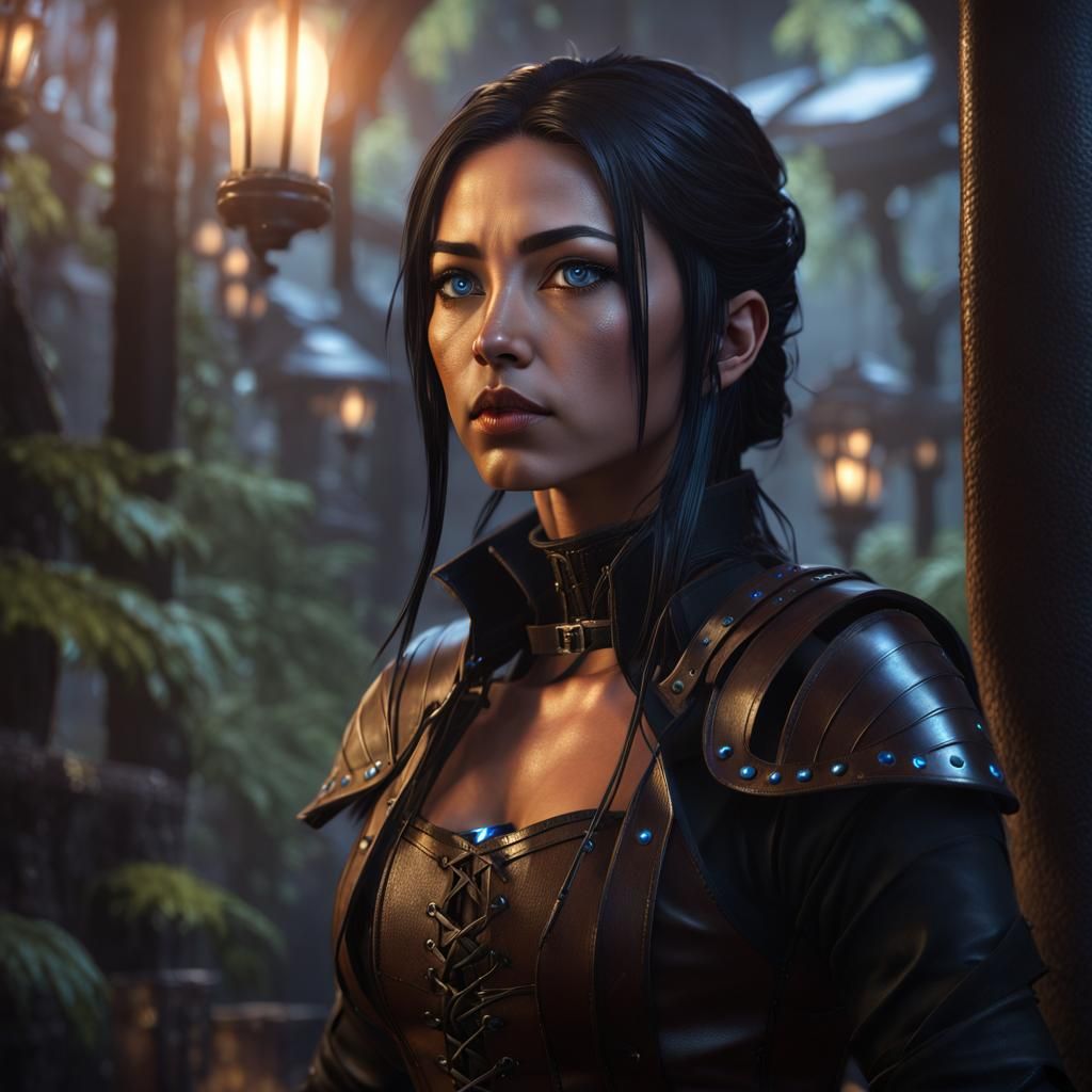 Japanese Rogue Thief in D&D Tavern