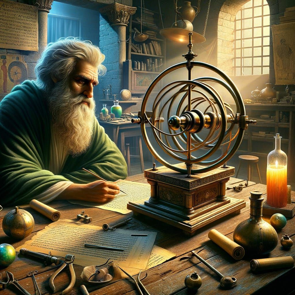 Heron of Alexandria Observes Steam-Powered Sphere