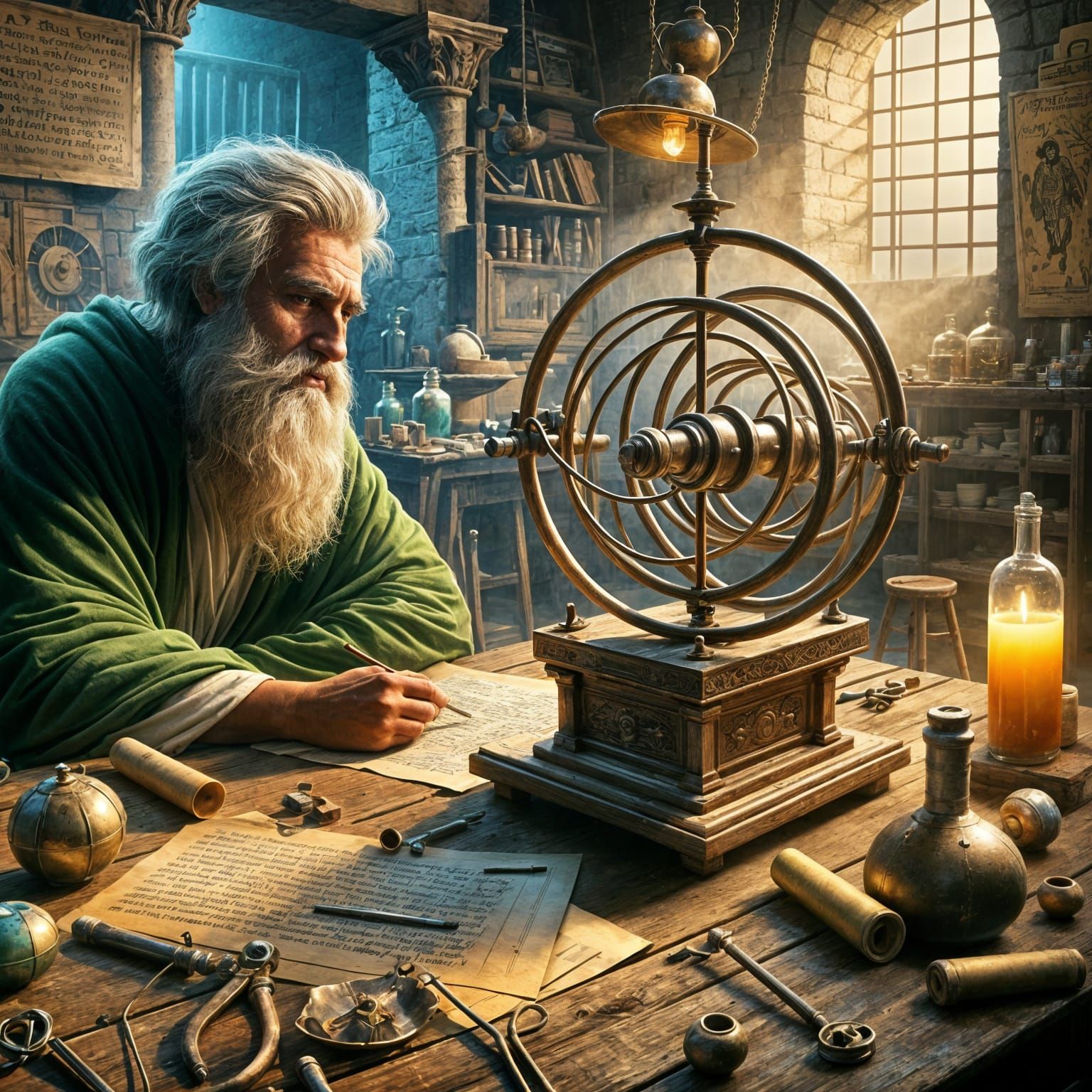 Heron of Alexandria Observes Steam-Powered Eolipile