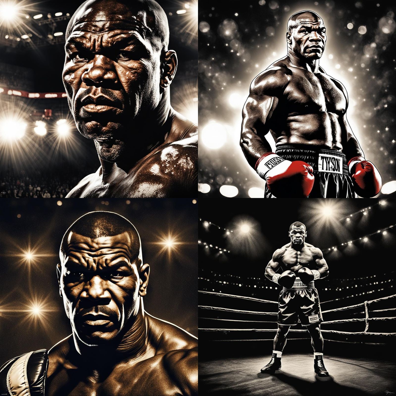 Mike Tyson: Hyperrealistic Portrait in Cinematic Lighting