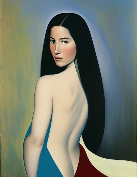 Cubist Portrait of a Young Woman