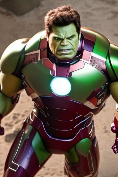 Hulk Blends with Iron Man Suit