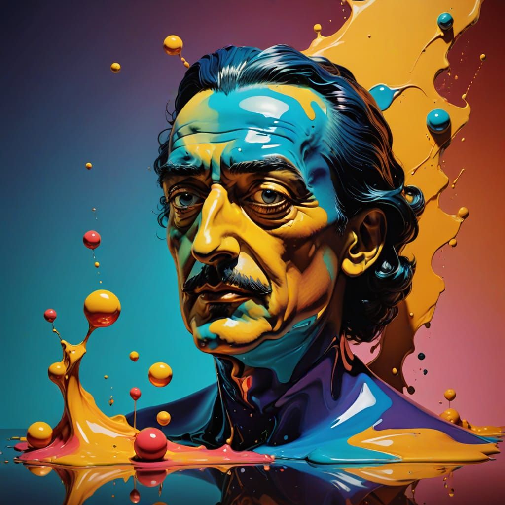 Hyperrealistic Sculpture in Vibrant Colors