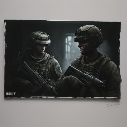 Call of Duty Themed Painting