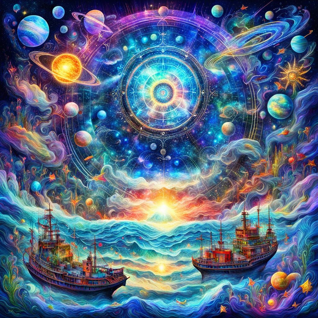 Cosmic Holographic Vortex in Vibrational Sea