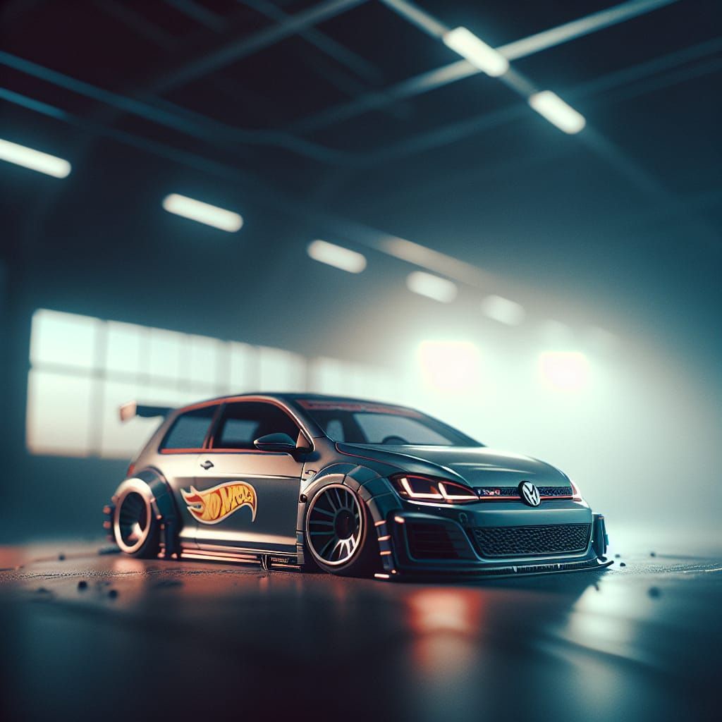 Cinematic Volkswagen GTI mk5 with Wide Body Kit in Film-Styl...