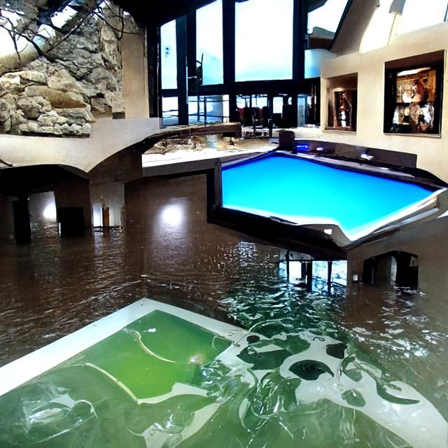 AI-Generated Image of a Serene Indoor Pool
