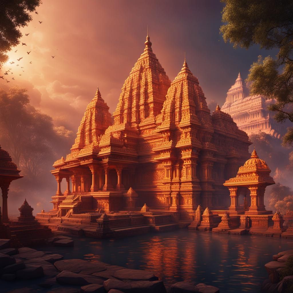 Ayodhya Ram Mandir: Detailed Matte Painting