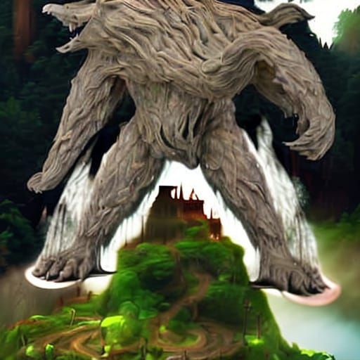 Epic Blue Mist in a Digital Matte Painting