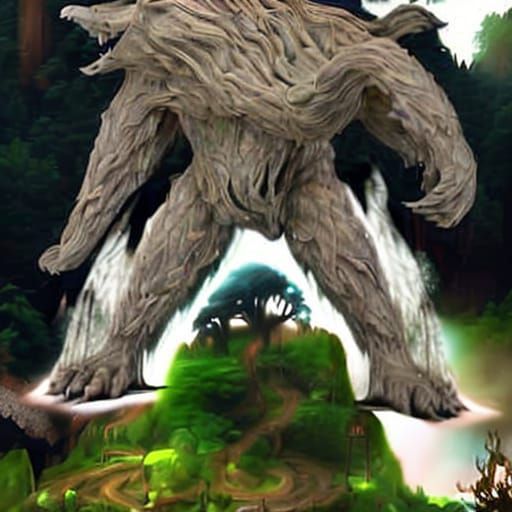 Epic Blue Mist Landscape: Digital Matte Painting