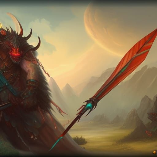 Giant Mythical Skeleton Archer Concept Art