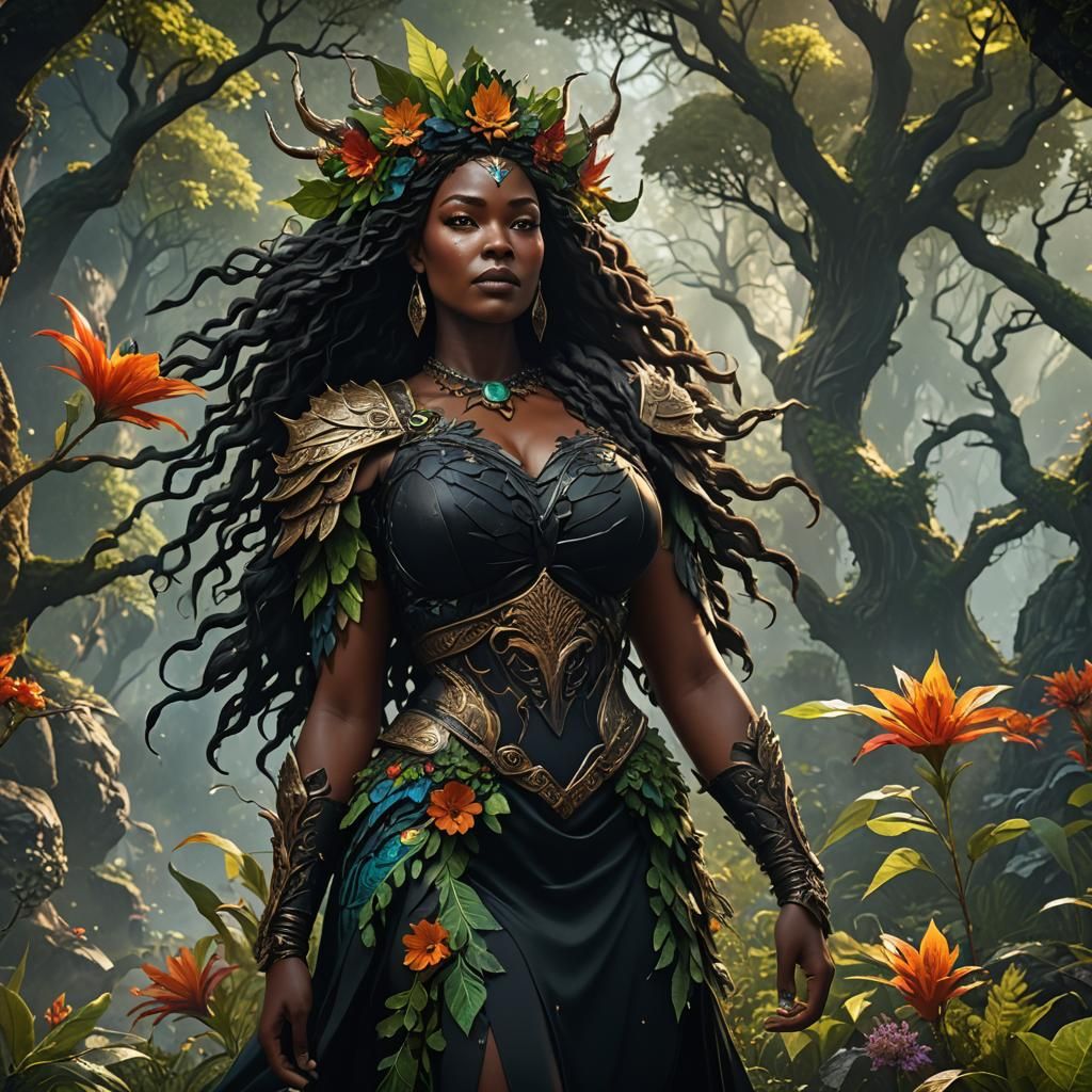 Mother Nature: Detailed Fantasy Concept Art
