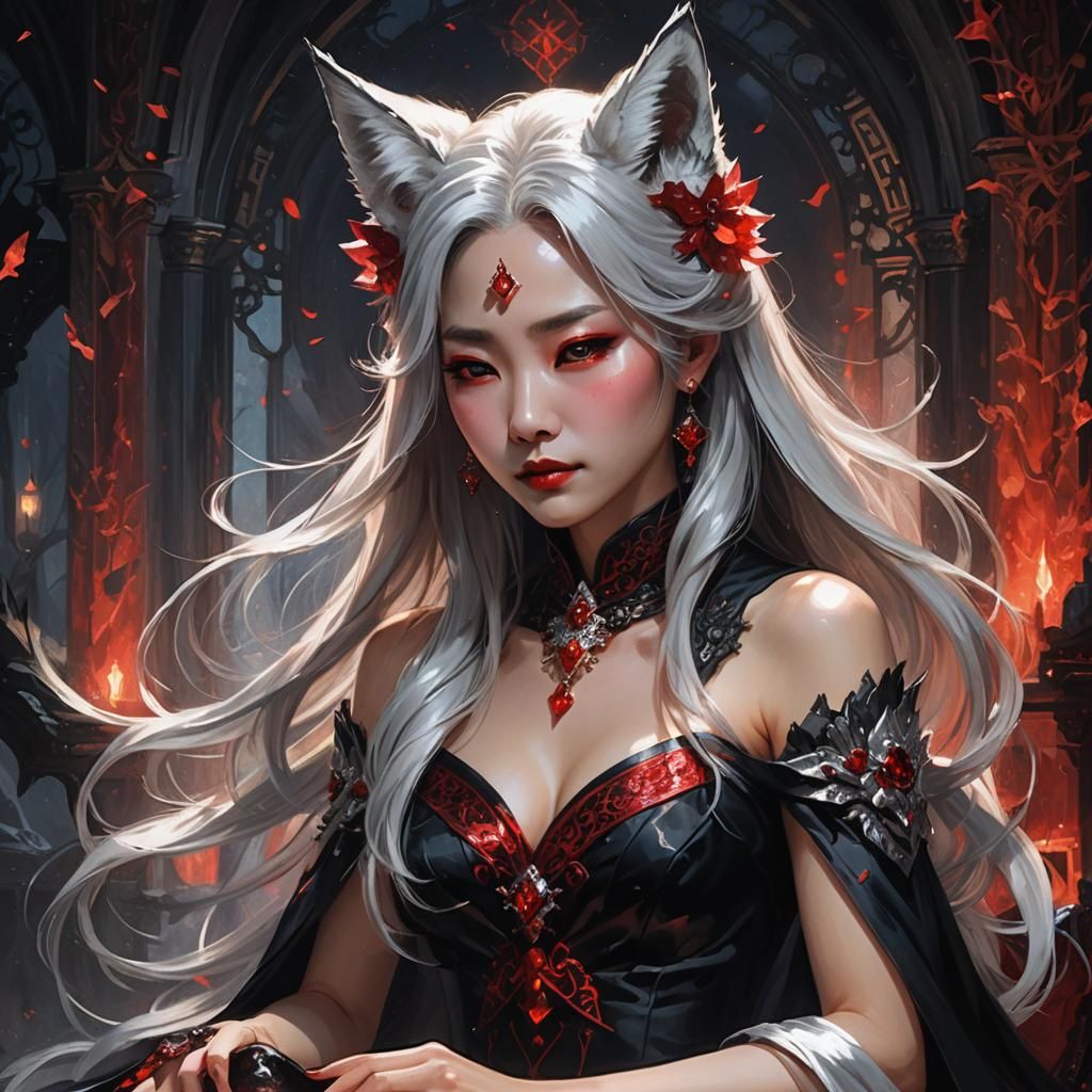 Vampire Queen: Korean Fantasy Art in Oil
