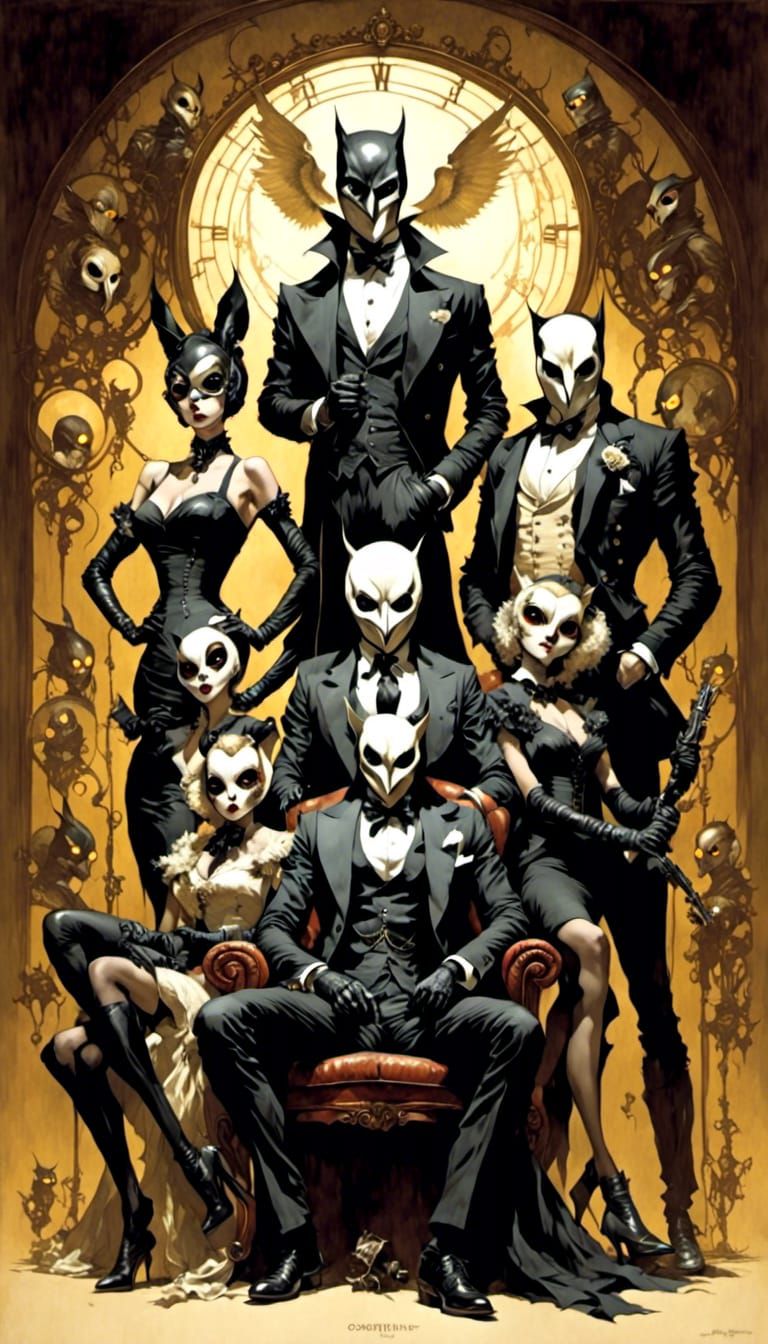 Court of Owls in Retro Rockabilly Style