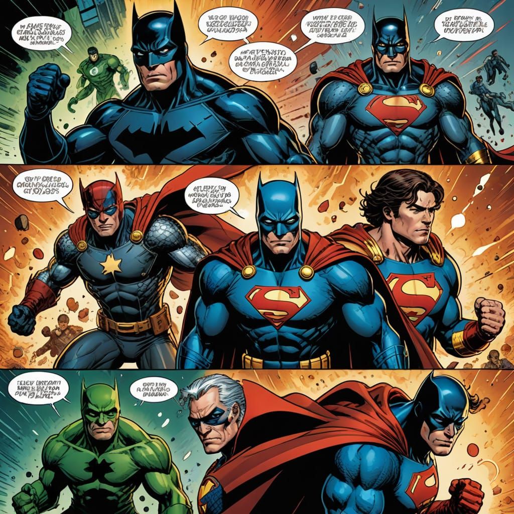 Dynamic Comic Book Art in Smooth, Modern Style