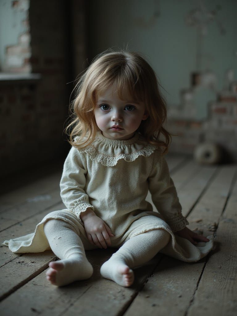 Ethereal New Romantic Doll in Dusty Attic