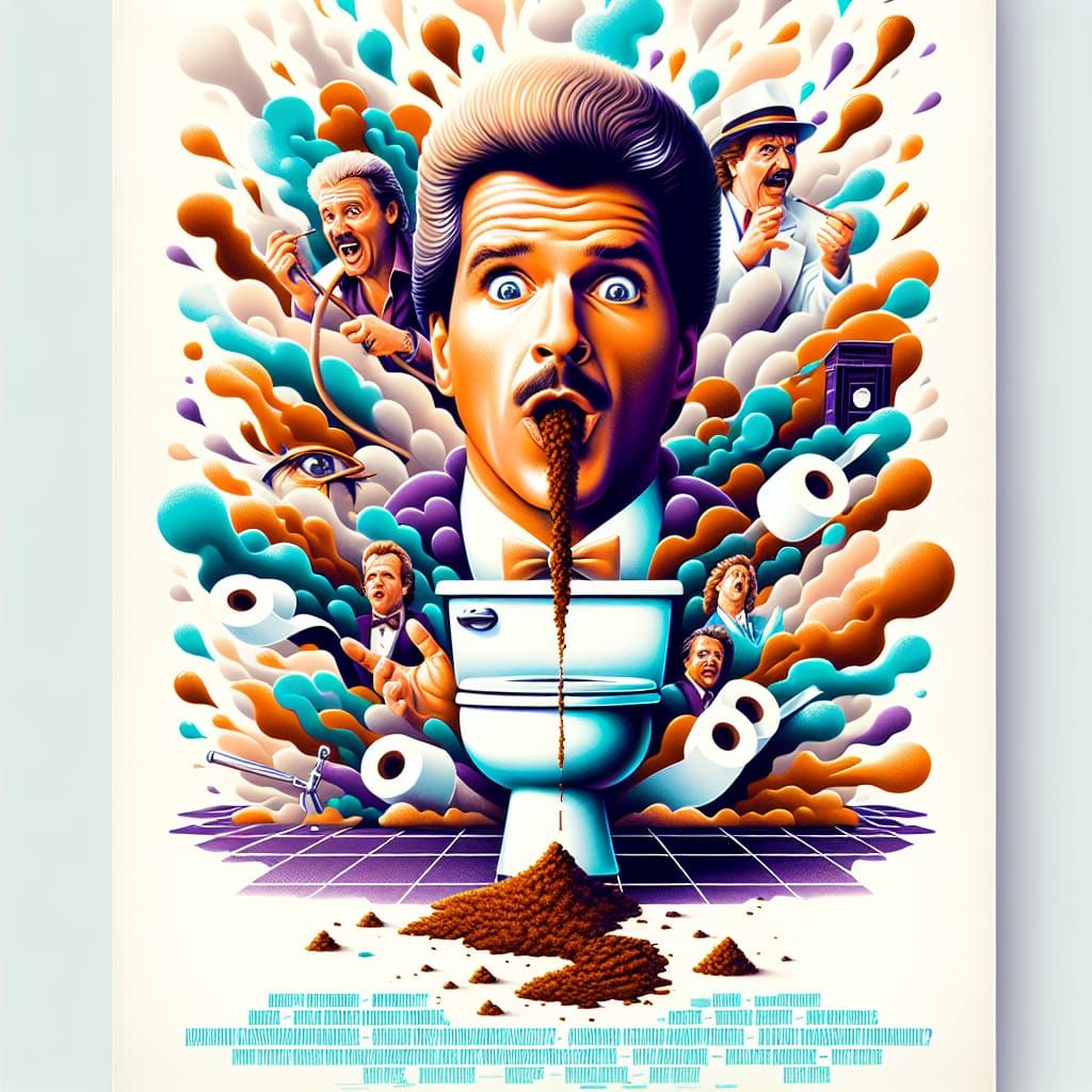 Ernest Goes to the Toilet, Jim Varney, Realistic Movie Poste...