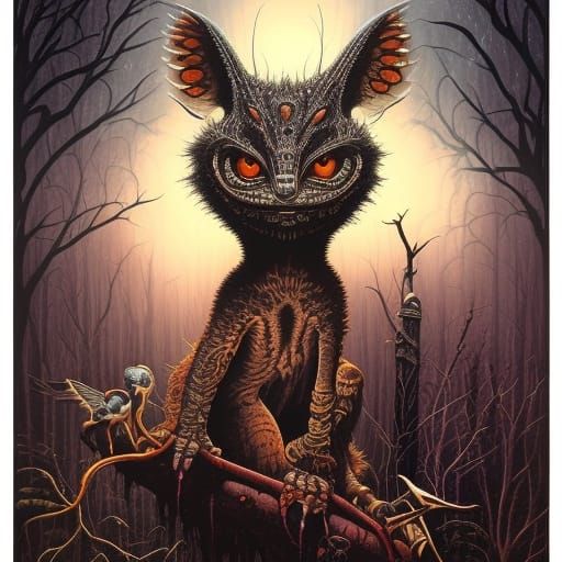 Outback Creatures of the Night, Dark Horror Concept Art