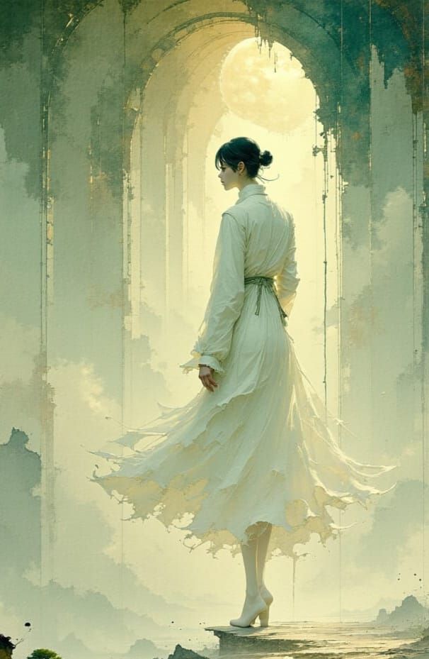 Wind's Breath Shaping Ghostly Forms