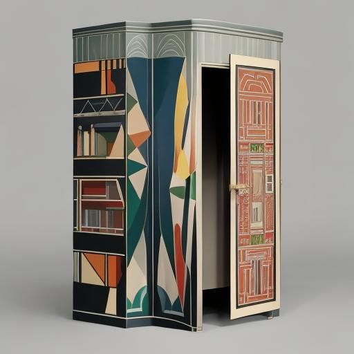 Art Deco Mouse Linen Closet: Sonia Delaunay Style
