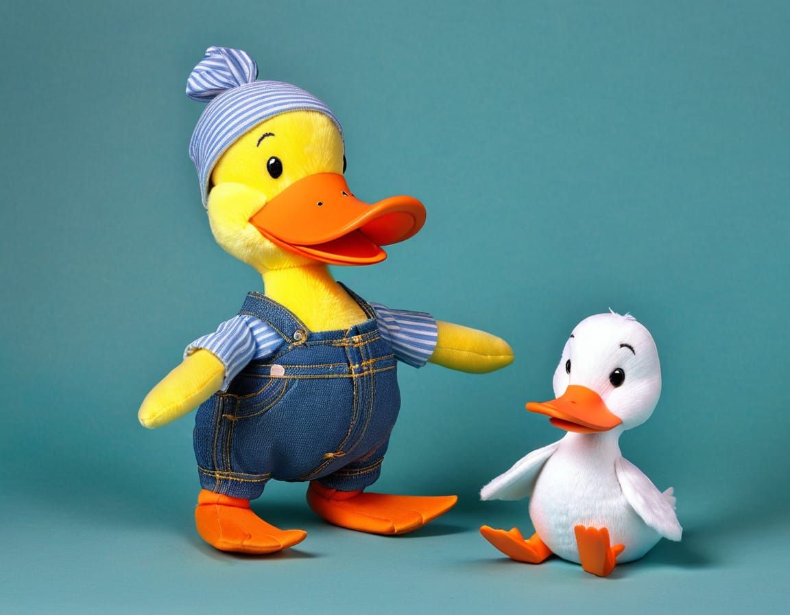 Leunig Duck Plushies in Pants