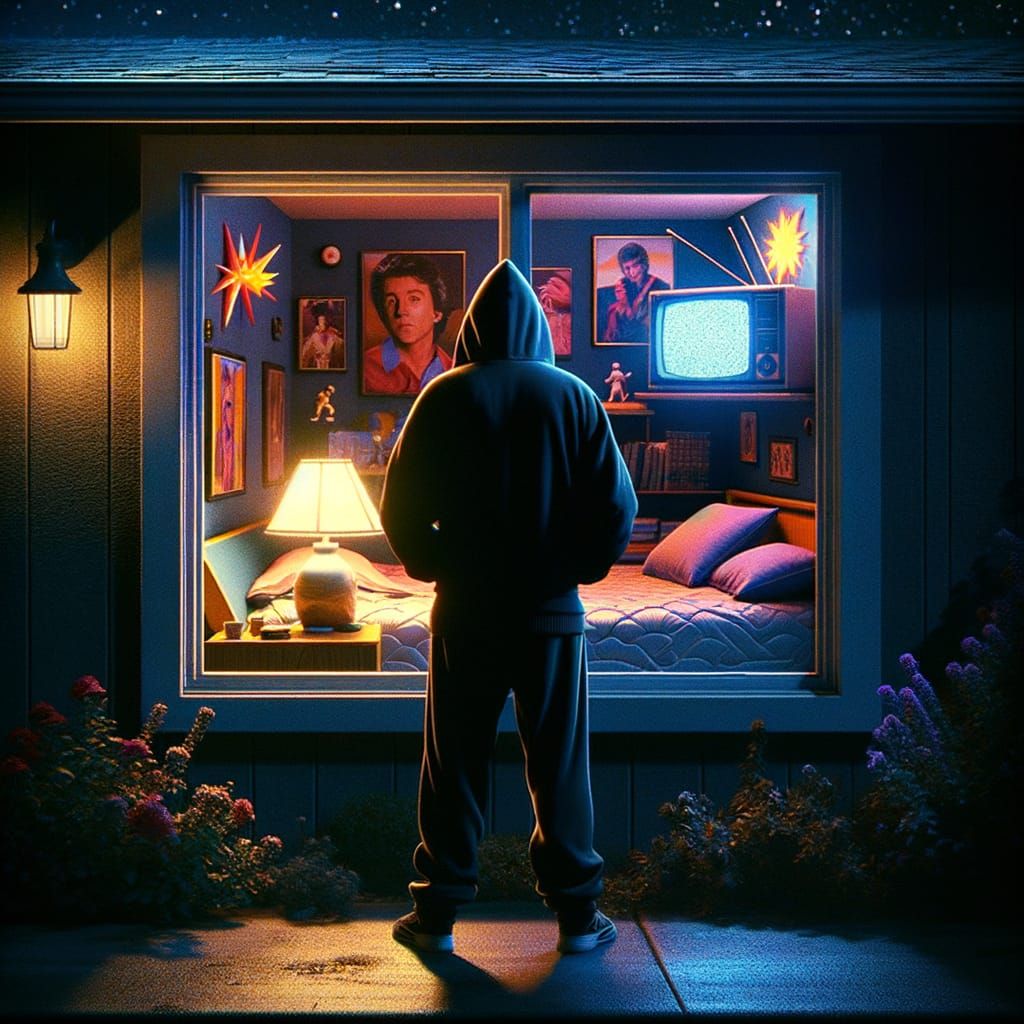 A Mysterious Figure from the Past Stares into a Retro-Futuri...