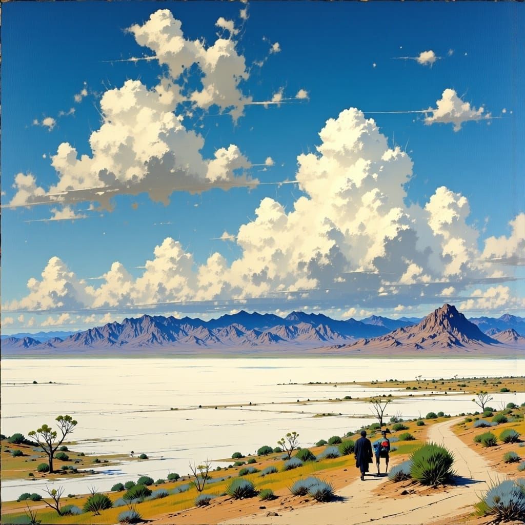 Bonneville Flats Landscape in Luminous Light