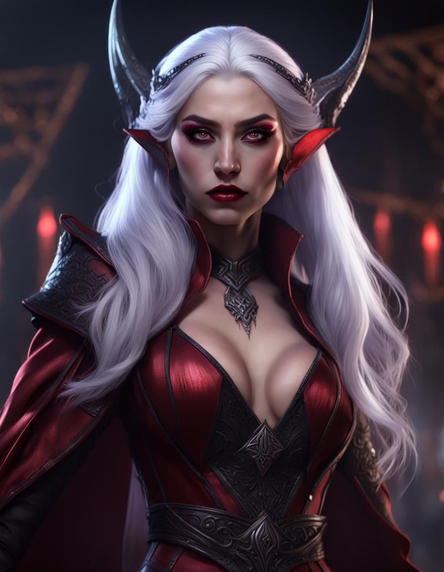Drow Elf Warlock with Scarlet Witch Powers