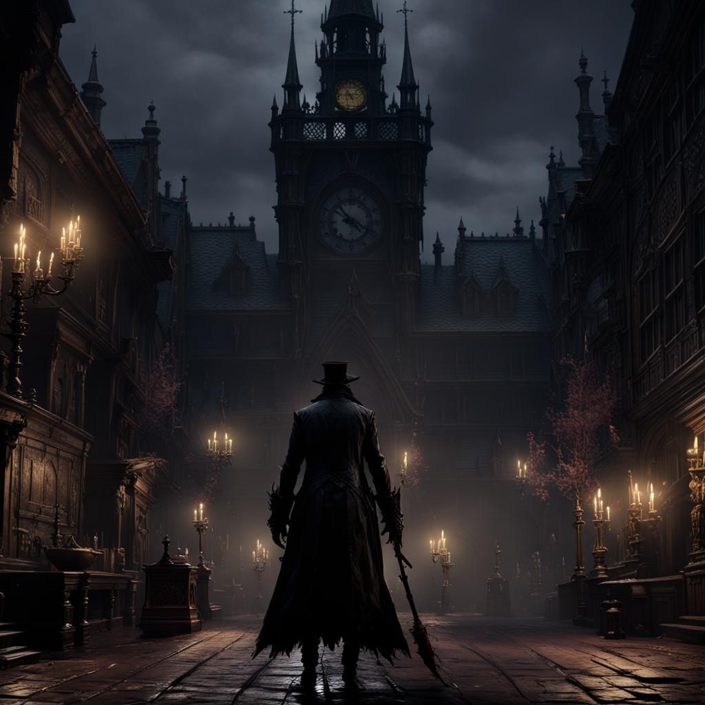 Epic Bloodborne Dark Fantasy Concept Art