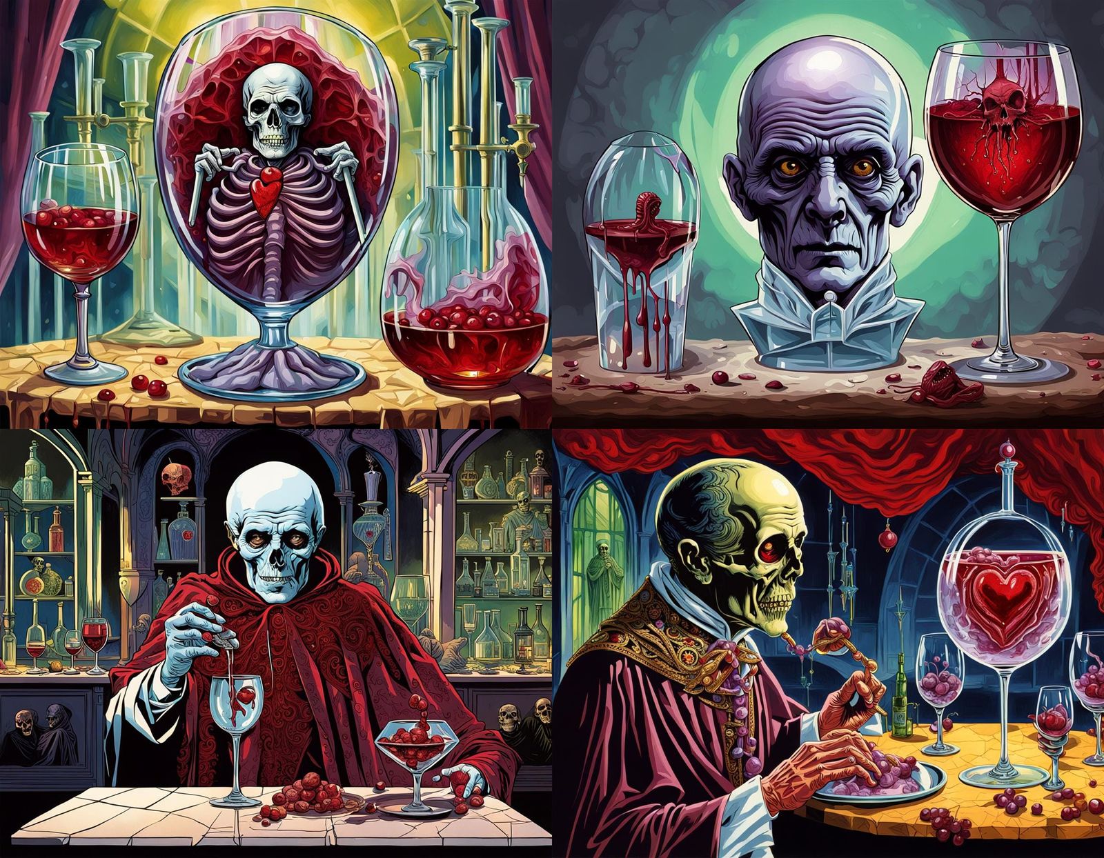 Disturbing Open Heart Surgery in Wine Glass