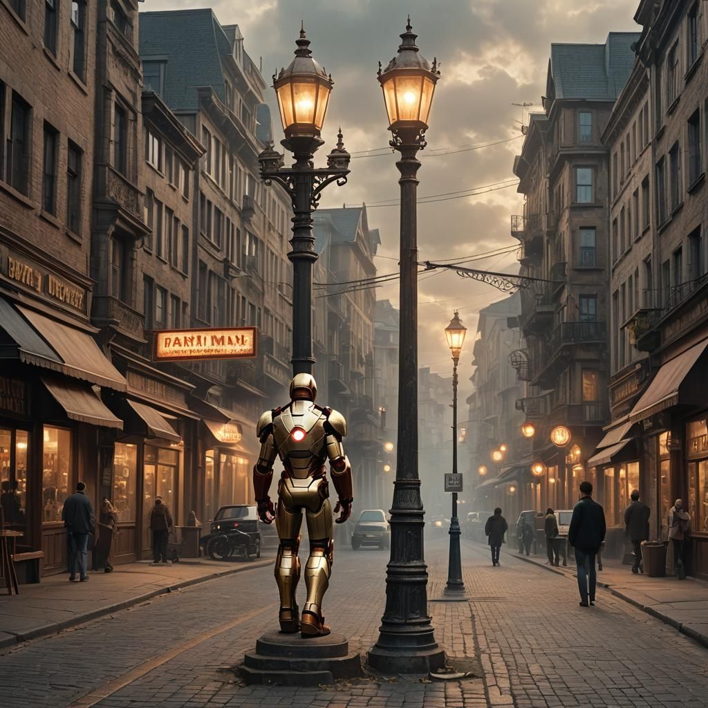 Iron Man Wanted Poster: Digital Matte Painting