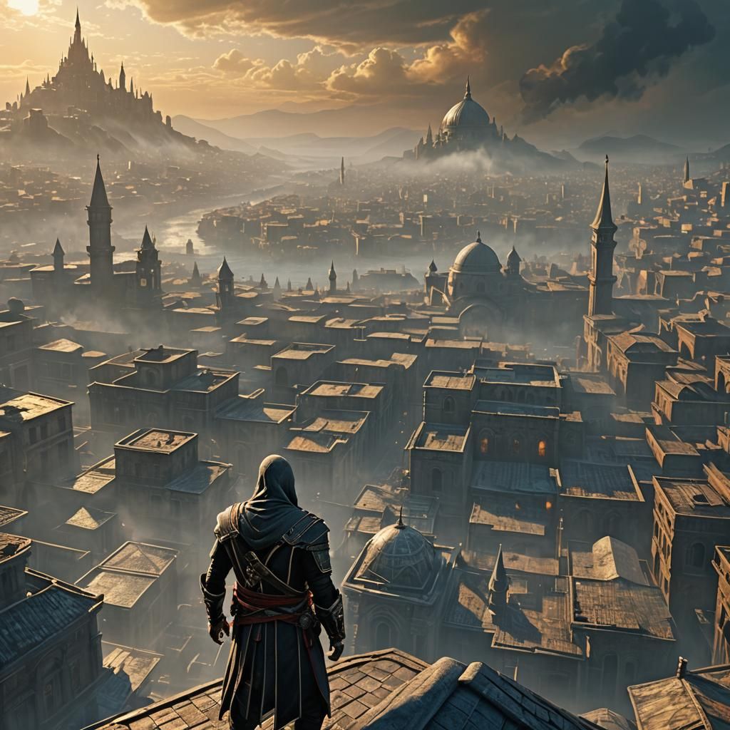 Ezio Auditore in Constantinople: Cinematic Film Still