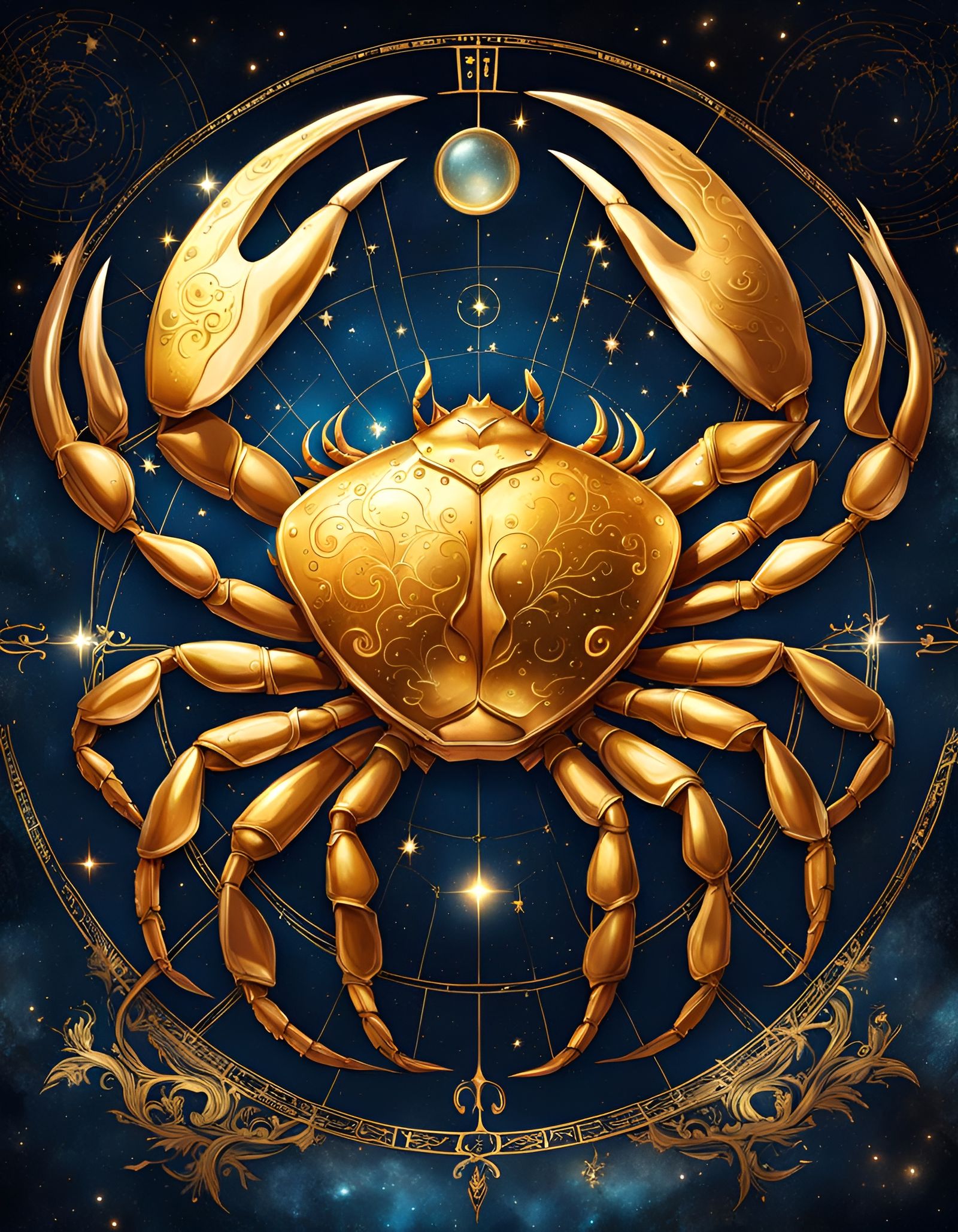 Cancer Zodiac Sign in Yuumei Style