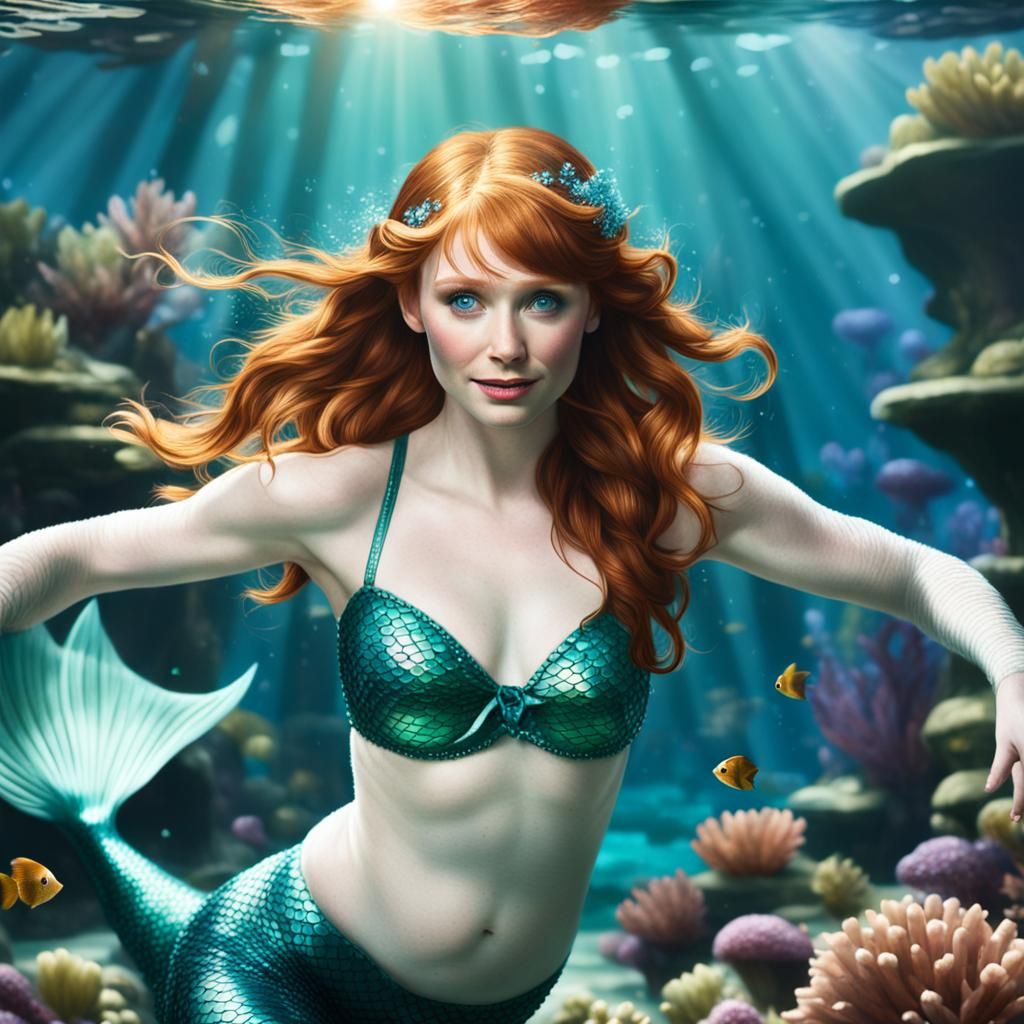 Bryce Dallas Howard as a Mermaid Portrait