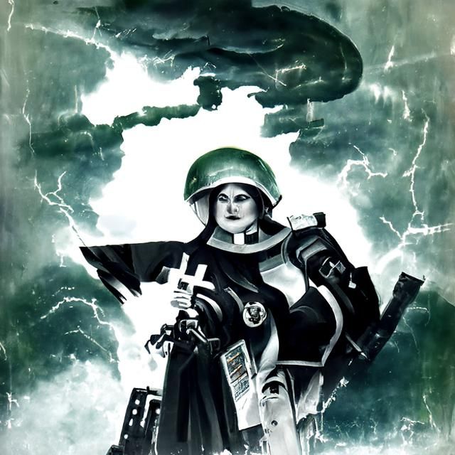 Warhammer 40K Tech Priest Propaganda Poster