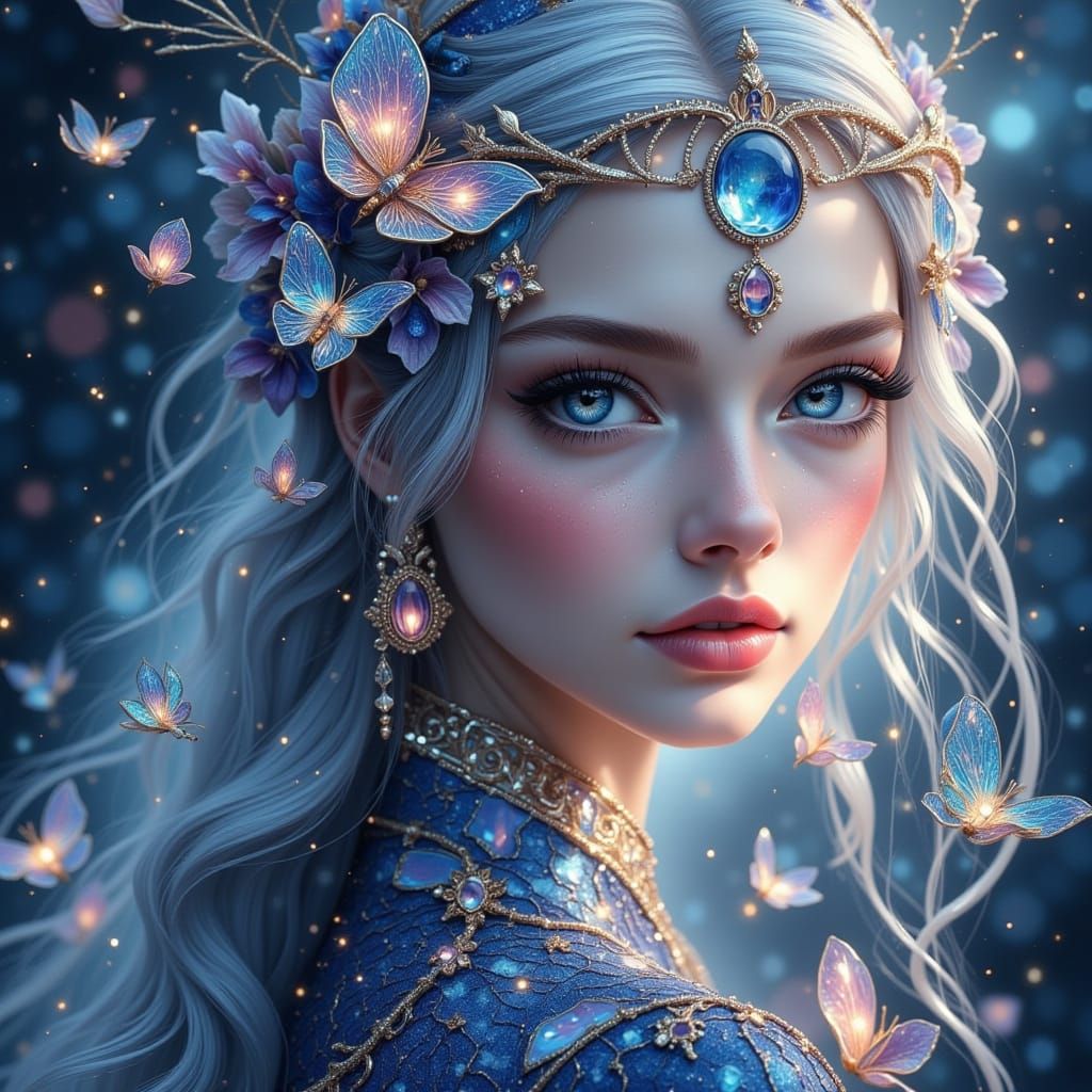 Butterfly Princess in Stardust Blue