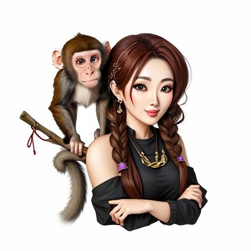 Girl and Monkey: A Heartwarming Friendship